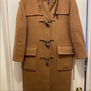 Burberry tan toggle duffle coat its already cdry clean! i sell bc i dont used!